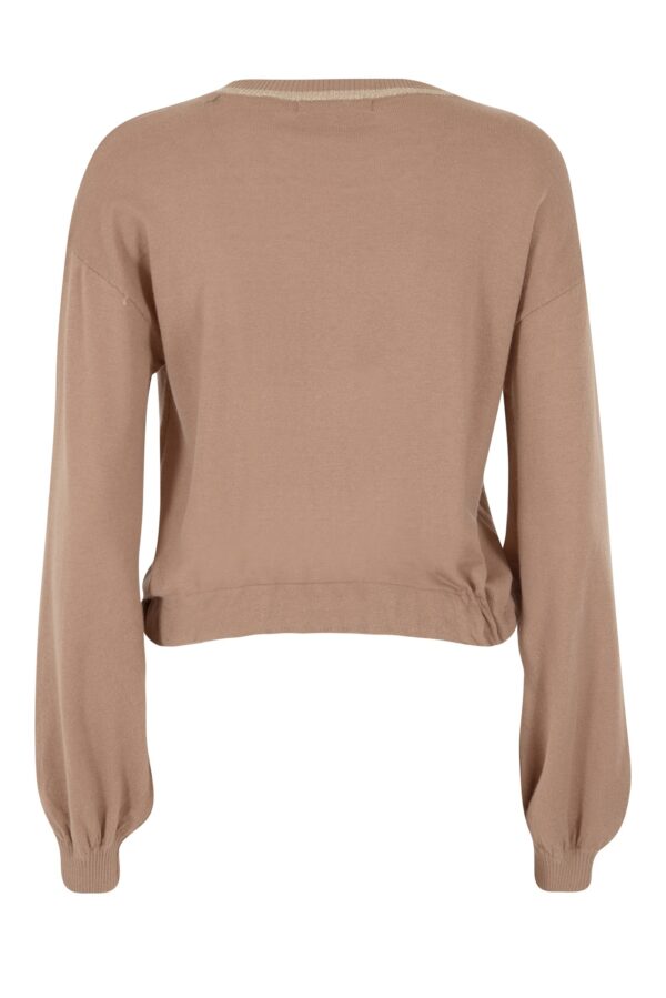 MAGLIA DONNA GIROCOLLO,COULISSE,FIOCCO AL FONDO - immagine 6