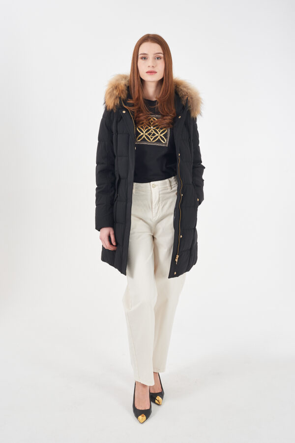 CAPPOTTO DONNA TRAPUNTATO CON CAPPUCCIO - immagine 3