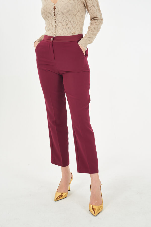 PANTALONE DONNA CHINOS, CINTURA IN POLY/SATIN