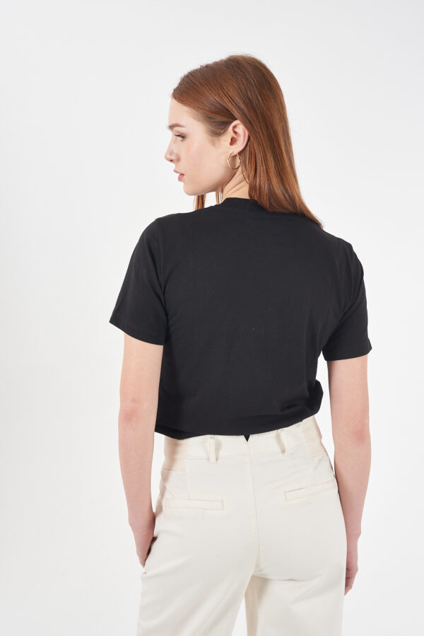 T-SHIRT DONNA GIROCOLLO, M/C - immagine 2