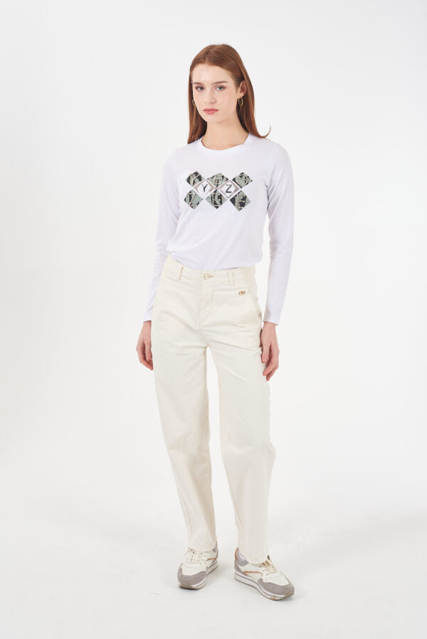 T-SHIRT DONNA GIROCOLLO, M/L - immagine 4